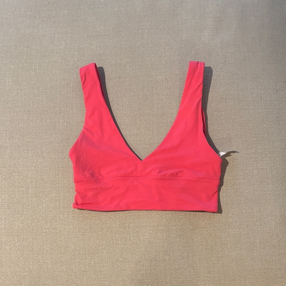 lululemon athletica Red V-Neck Top